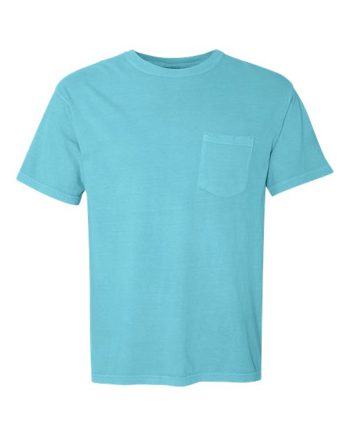 Unisex Garment-Dyed Heavyweight Pocket T-Shirt Comfort Colors Lagoon