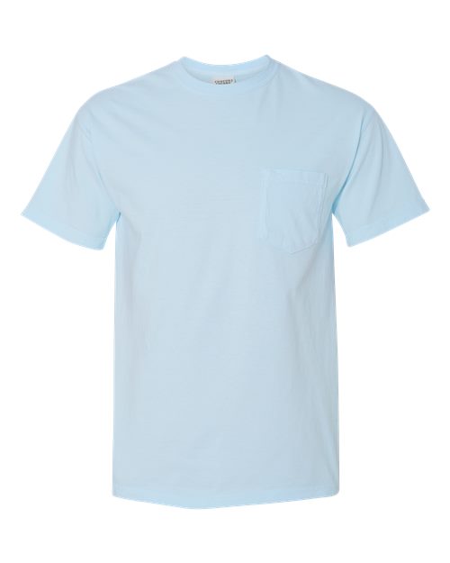 Unisex Garment-Dyed Heavyweight Pocket T-Shirt Comfort Colors Chambray