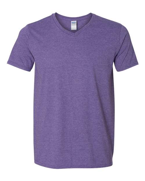 Unisex Softstyle® V-Neck T-Shirt Gildan Heather Purple
