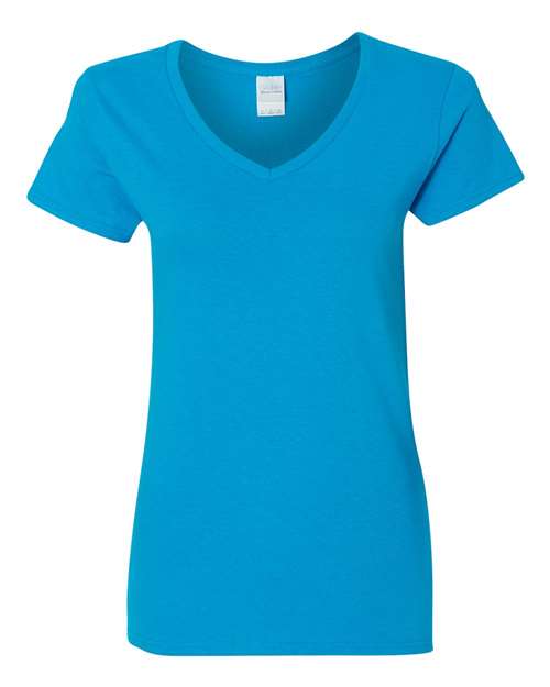 Women's Heavy Cotton™ V-Neck T-Shirt Gildan Sapphire