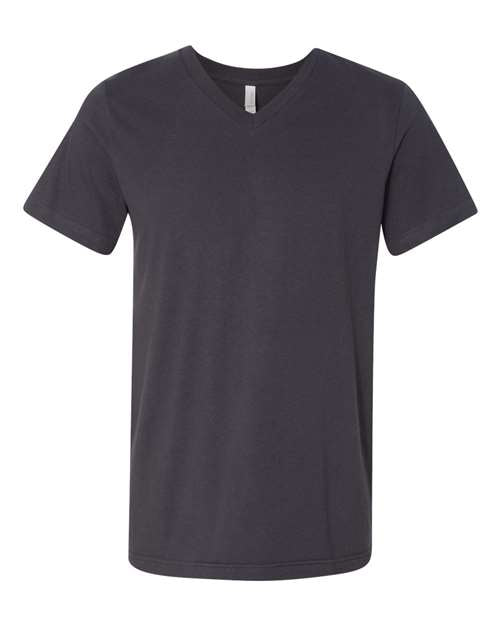 Unisex Jersey V-Neck Tee BELLA + CANVAS Dark Grey