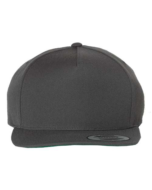 Premium Five-Panel Snapback Cap YP Classics Dark Grey Adjustable
