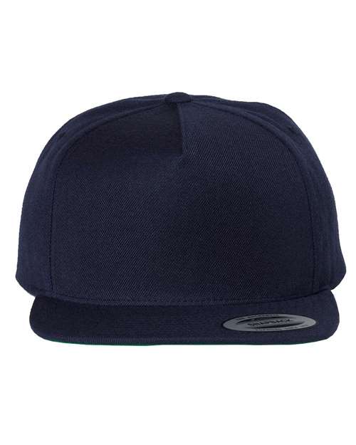 Premium Five-Panel Snapback Cap YP Classics Navy Adjustable