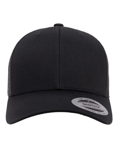 Retro Trucker Cap YP Classics Black Adjustable