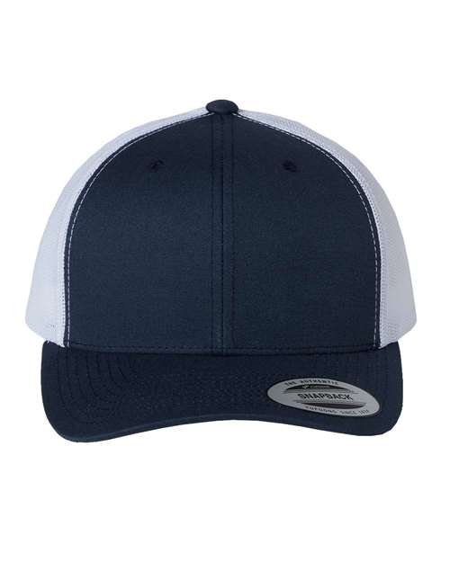 Retro Trucker Cap YP Classics Navy White Adjustable