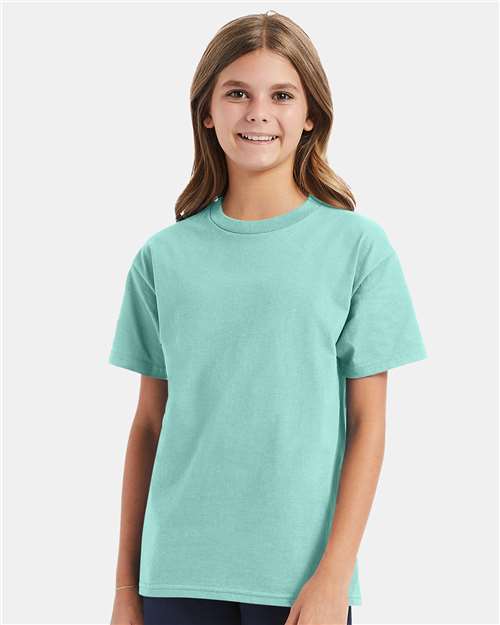 Youth Authentic T-Shirt Hanes Clean Mint