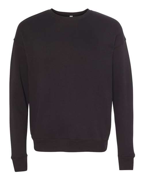 Unisex Sponge Fleece Drop Shoulder Crewneck Sweatshirt BELLA + CANVAS Black
