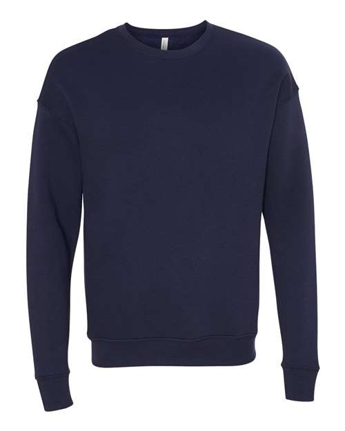 Unisex Sponge Fleece Drop Shoulder Crewneck Sweatshirt BELLA + CANVAS Navy