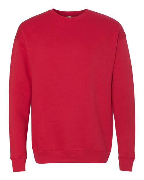 Unisex Sponge Fleece Drop Shoulder Crewneck Sweatshirt BELLA + CANVAS Red