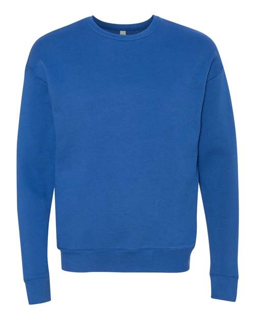 Unisex Sponge Fleece Drop Shoulder Crewneck Sweatshirt BELLA + CANVAS True Royal