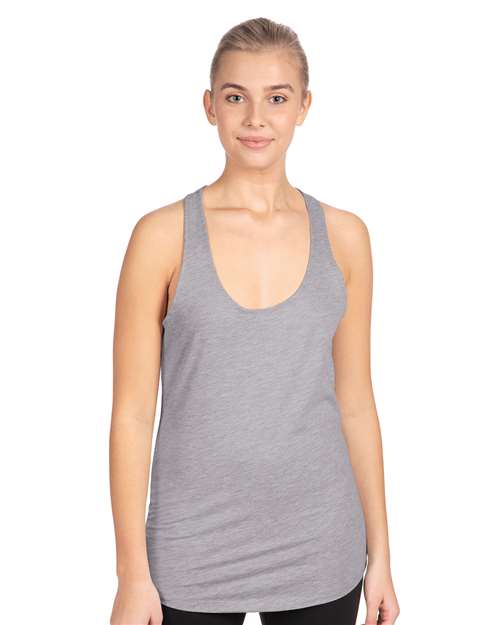 Women's Ideal Racerback Tank Next Level Heather Grey