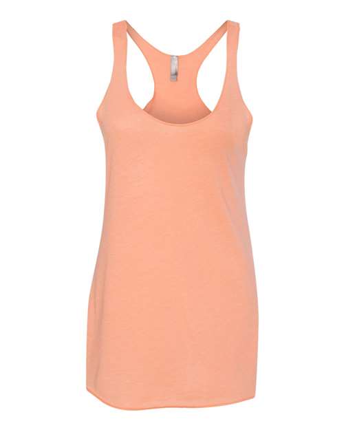 Women’s Triblend Racerback Tank Next Level Vintage Light Orange