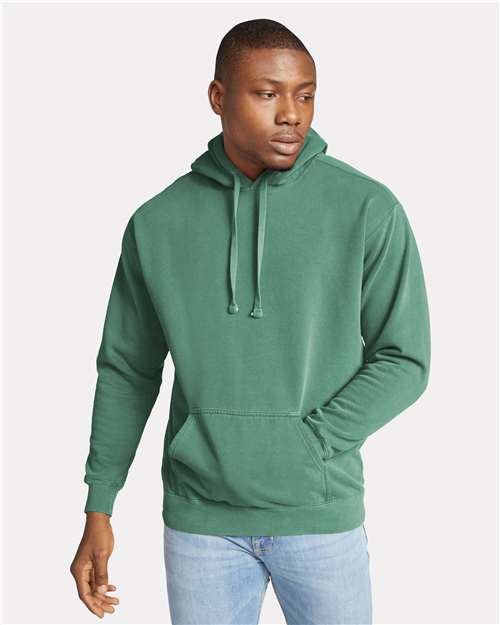 Unisex Garment-Dyed Hooded Sweatshirt Comfort Colors Light Green
