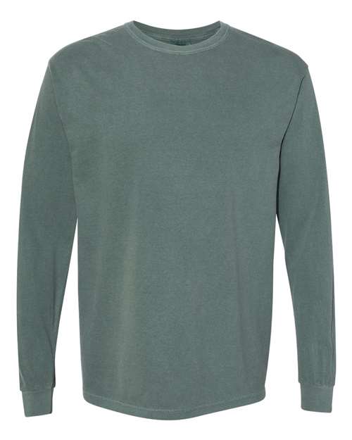 Unisex Garment-Dyed Heavyweight Long Sleeve T-Shirt Comfort Colors Blue Spruce