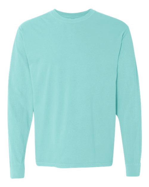 Unisex Garment-Dyed Heavyweight Long Sleeve T-Shirt Comfort Colors Chalky Mint
