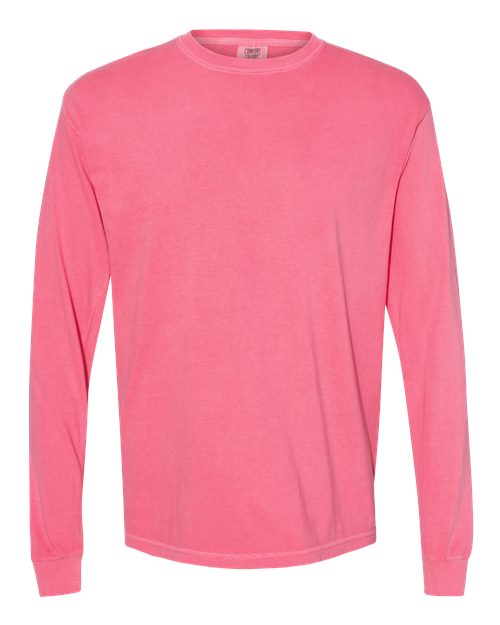 Unisex Garment-Dyed Heavyweight Long Sleeve T-Shirt Comfort Colors Crunchberry