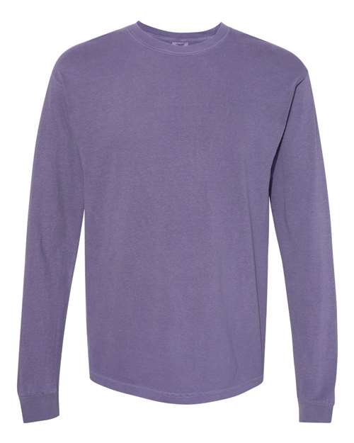 Unisex Garment-Dyed Heavyweight Long Sleeve T-Shirt Comfort Colors Grape