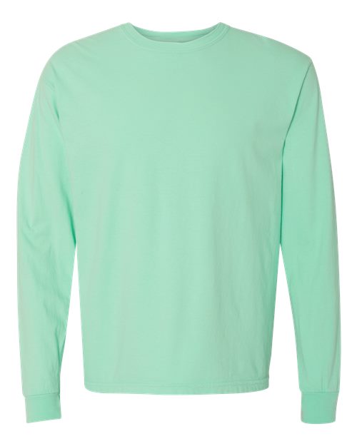 Unisex Garment-Dyed Heavyweight Long Sleeve T-Shirt Comfort Colors Island Reef