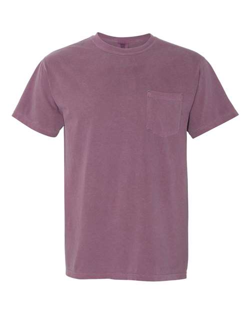 Unisex Garment-Dyed Heavyweight Pocket T-Shirt Comfort Colors Berry
