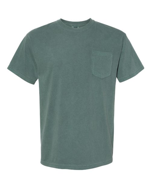 Unisex Garment-Dyed Heavyweight Pocket T-Shirt Comfort Colors Blue Spruce