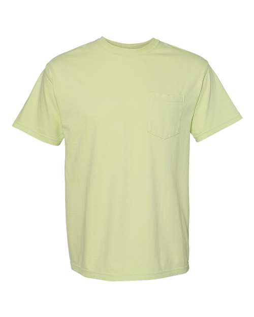 Unisex Garment-Dyed Heavyweight Pocket T-Shirt Comfort Colors Celadon