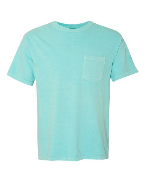 Unisex Garment-Dyed Heavyweight Pocket T-Shirt Comfort Colors Chalky Mint