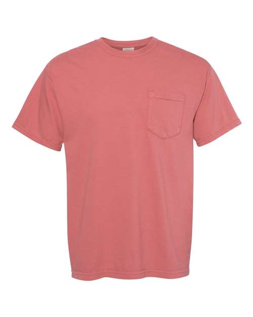 Unisex Garment-Dyed Heavyweight Pocket T-Shirt Comfort Colors Cumin