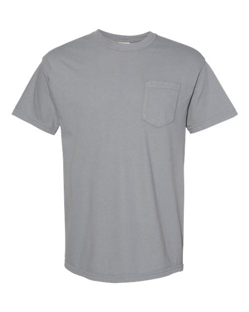 Unisex Garment-Dyed Heavyweight Pocket T-Shirt Comfort Colors Granite