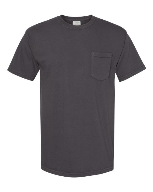 Unisex Garment-Dyed Heavyweight Pocket T-Shirt Comfort Colors Graphite