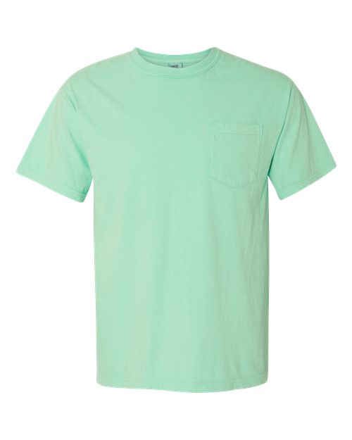 Unisex Garment-Dyed Heavyweight Pocket T-Shirt Comfort Colors Island Reef