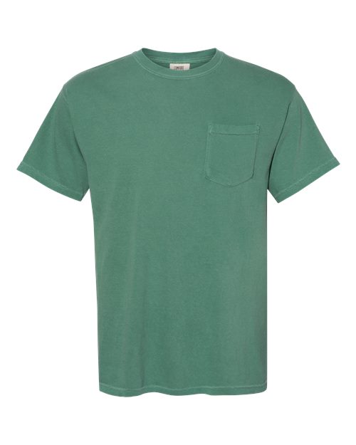 Unisex Garment-Dyed Heavyweight Pocket T-Shirt Comfort Colors Light Green