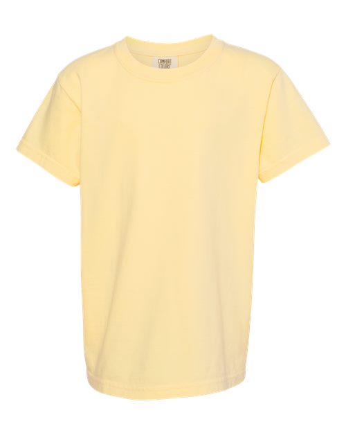 Youth Garment-Dyed Heavyweight T-Shirt Comfort Colors Butter