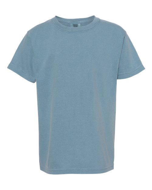 Youth Garment-Dyed Heavyweight T-Shirt Comfort Colors Ice Blue