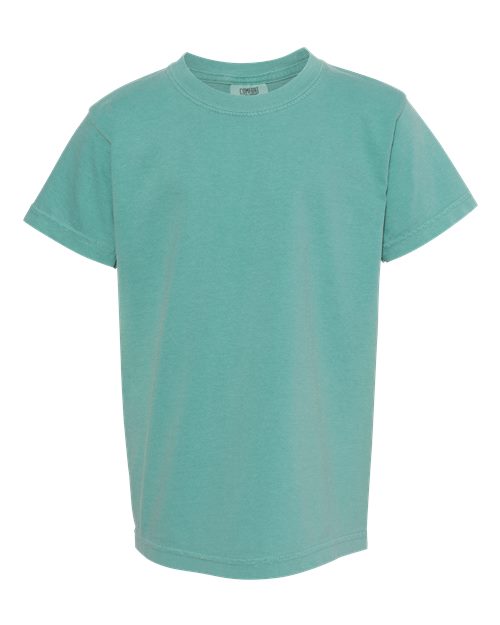 Youth Garment-Dyed Heavyweight T-Shirt Comfort Colors Seafoam