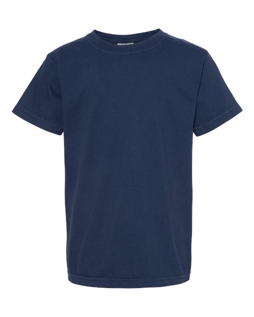 Youth Garment-Dyed Heavyweight T-Shirt Comfort Colors True Navy