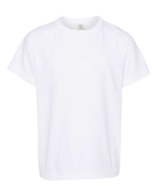 Youth Garment-Dyed Heavyweight T-Shirt Comfort Colors White