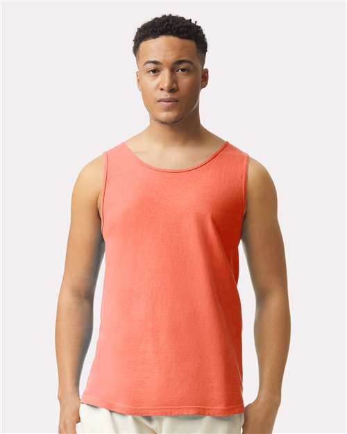 Unisex Garment-Dyed Heavyweight Tank Top Comfort Colors Bright Salmon