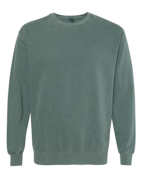 Unisex Garment-Dyed Crewneck Sweatshirt Comfort Colors Blue Spruce
