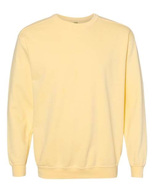 Unisex Garment-Dyed Crewneck Sweatshirt Comfort Colors Butter