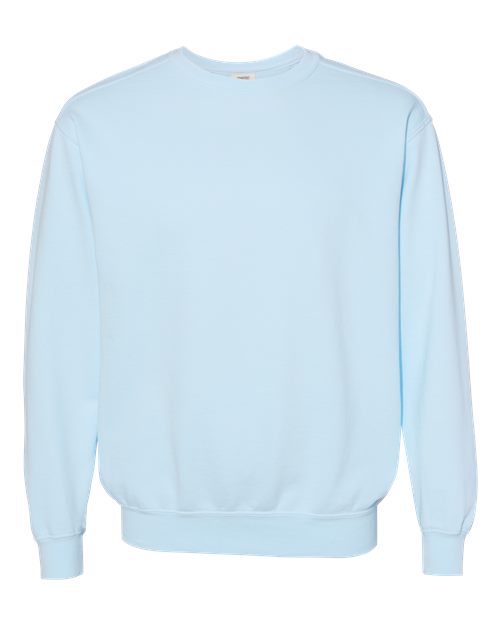 Unisex Garment-Dyed Crewneck Sweatshirt Comfort Colors Chambray