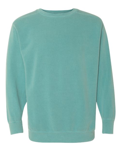 Unisex Garment-Dyed Crewneck Sweatshirt Comfort Colors Seafoam