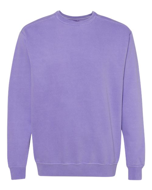 Unisex Garment-Dyed Crewneck Sweatshirt Comfort Colors Violet