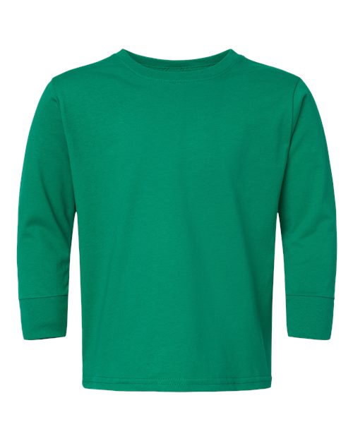 Toddler Fine Jersey Long Sleeve Tee Rabbit Skins Kelly