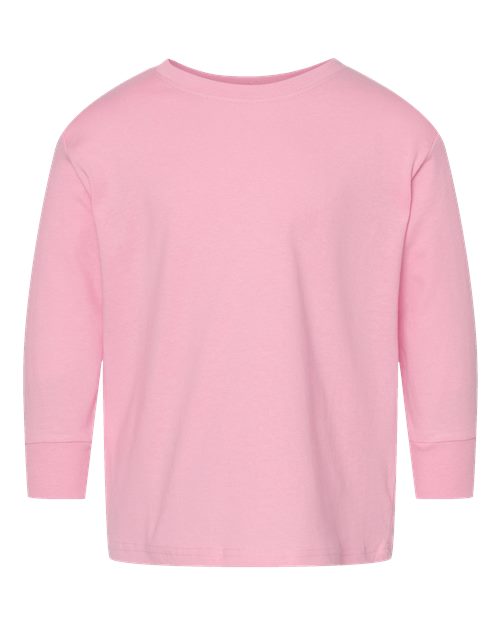 Toddler Fine Jersey Long Sleeve Tee Rabbit Skins Pink