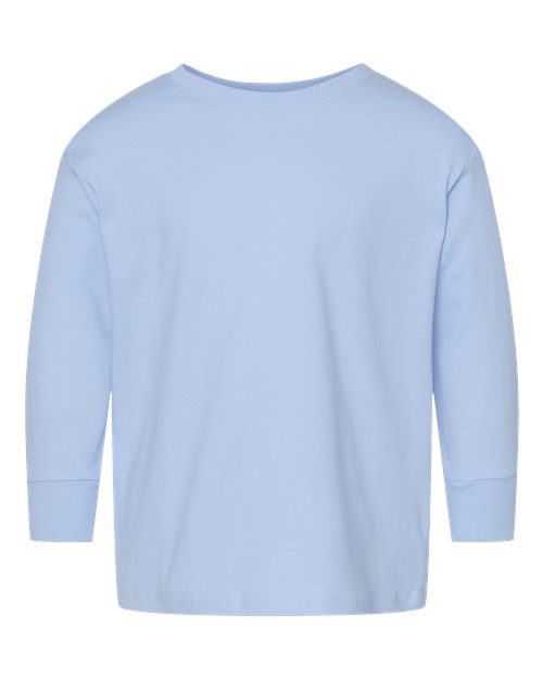 Toddler Fine Jersey Long Sleeve Tee Rabbit Skins Light Blue