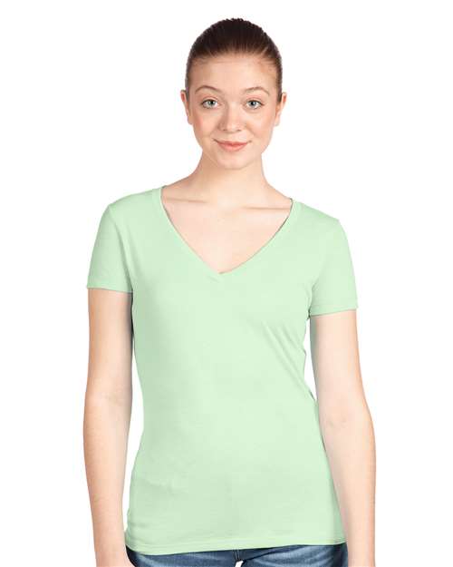 Women's Ideal V-Neck T-Shirt Next Level Mint