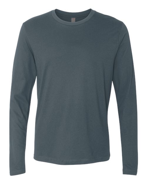 Unisex Cotton Long Sleeve T-Shirt Next Level Indigo