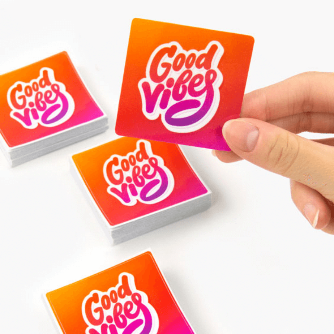 Square stickers