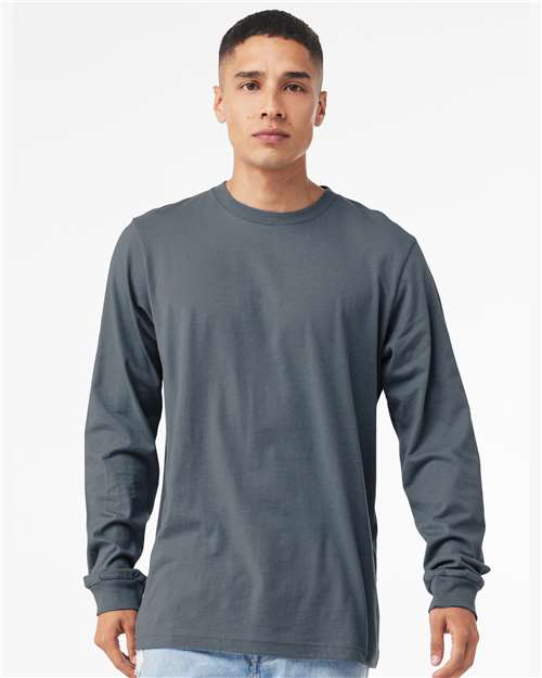 Unisex Jersey Long Sleeve Tee BELLA + CANVAS Steel Blue