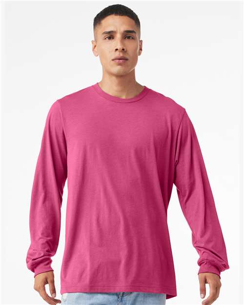 Unisex Jersey Long Sleeve Tee BELLA + CANVAS Berry